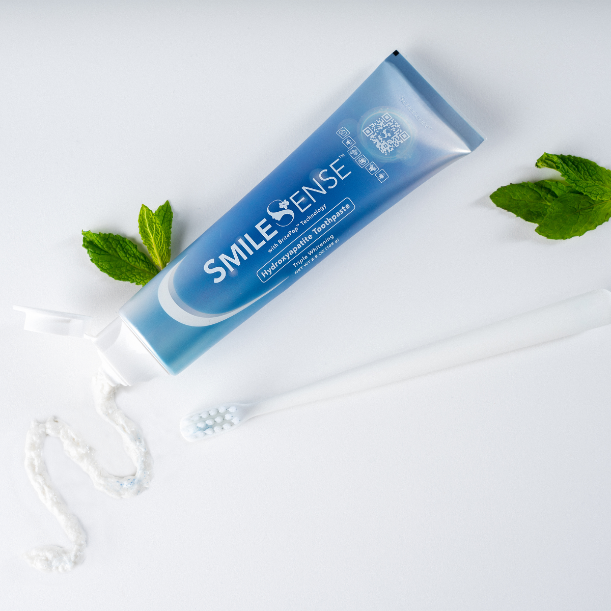 SmileSense™ Hydroxyapatite Toothpaste with BritePop™ Technology